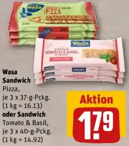 REWE Wasa Sandwich oder Sandwich Angebot