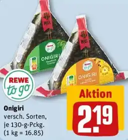 REWE REWE to go Onigiri Angebot