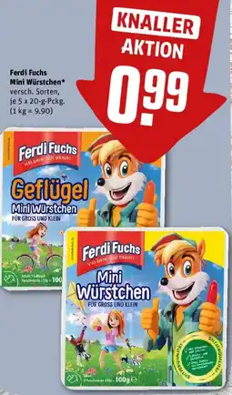 REWE Ferdi Fuchs Mini Würstchen Angebot