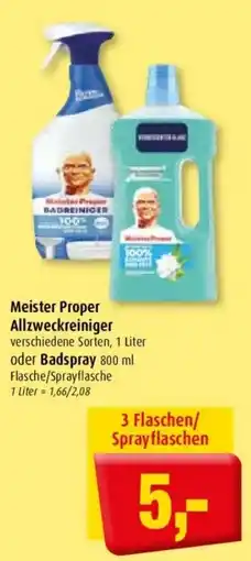 Markant Meister Proper Allzweckreiniger oder Badspray Angebot