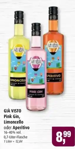 Markant GIÀ VISTO Pink Gin, Limoncello oder Aperitivo Angebot
