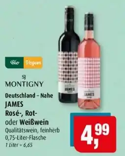 Markant sj MONTIGNY JAMES Rosé-, Rot- oder Weißwein Angebot