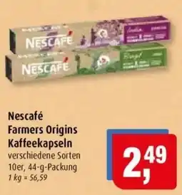 Markant Nescafé Farmers Origins Kaffee kapseln Angebot
