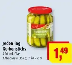 Markant Jeden Tag Gurkensticks Angebot