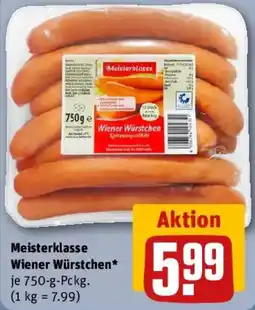REWE Meisterklasse Wiener Würstchen Angebot