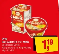 Markant popp Brot-Aufstrich oder Minis Angebot