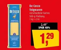 Markant De Cecco Teigwaren Angebot