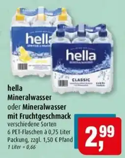 Markant hella Mineralwasser Angebot