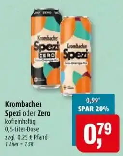 Markant Krombacher Spezi oder Zero Angebot