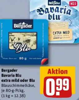 REWE Bergader Bavaria Blu extra mild oder Blu Angebot