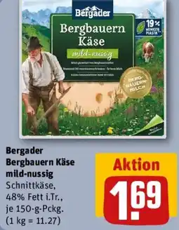 REWE Bergader Bergbauern Käse mild-nussig Angebot