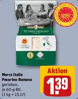 REWE Marca Italia Pecorino Romano Angebot