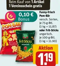 REWE Funny-frisch Pom-Bär oder Frit-Sticks Angebot