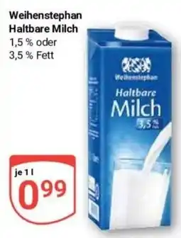 Globus Baumarkt Weihenstephan Haltbare Milch Angebot