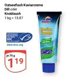 Globus Baumarkt Ostseefisch Kaviarcreme Angebot