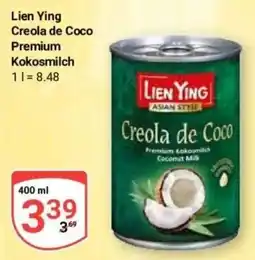 Globus Baumarkt Lien Ying Creola de Coco Premium Kokosmilch Angebot