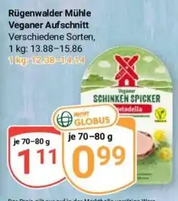Globus Baumarkt Rügenwalder Mühle Veganer Aufschnitt Angebot