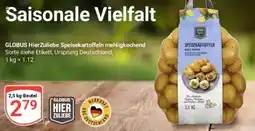Globus Baumarkt GLOBUS HierZuliebe Speisekartoffeln mehligkochend Angebot