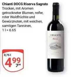 Globus Baumarkt Chianti DOCG Riserva Sagrato Angebot