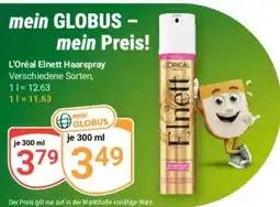 Globus Baumarkt L'Oréal Elnett Haarspray Angebot