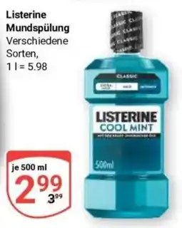 Globus Baumarkt Listerine Mundspülung Angebot