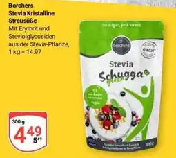 Globus Baumarkt Borchers Stevia Kristalline Streusüße Angebot