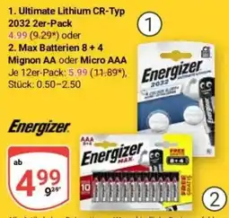 Globus Baumarkt Energizer Max Batterien AAA Angebot