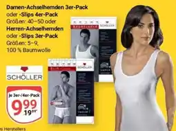 Globus Baumarkt Damen-Achselhemden 3er-Pack SCHÖLLER Angebot