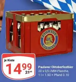 Globus Baumarkt Paulaner Oktoberfestbier Angebot