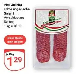 Globus Baumarkt Pick Juliska Echte ungarische Salami Angebot