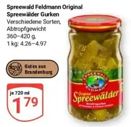Globus Baumarkt Spreewald Feldmann Original Spreewälder Gurken Angebot