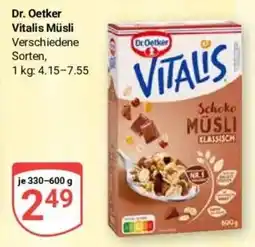 Globus Baumarkt Dr. Oetker VITALIS Schoko MÜSLI Klassisch Angebot