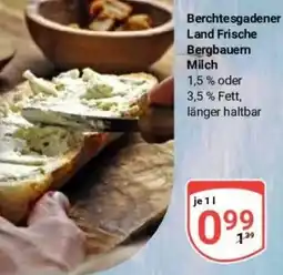 Globus Baumarkt Berchtesgadener Land Frische Bergbauern Milch Angebot
