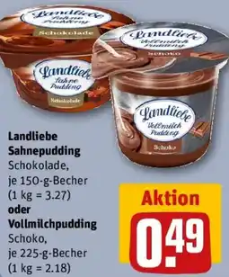 REWE Landliebe Sahnepudding oder Vollmilchpudding Angebot