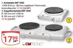 Globus Baumarkt Kochplatte EKP 3582 Angebot