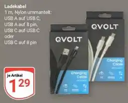 Globus Baumarkt QVOLT Ladekabel Angebot