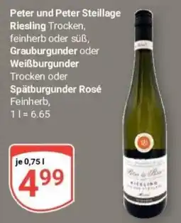 Globus Baumarkt Peter und Peter Steillage Riesling Angebot