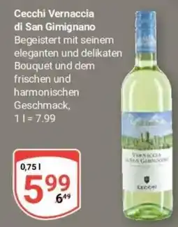 Globus Baumarkt Cecchi Vernaccia di San Gimignano Angebot