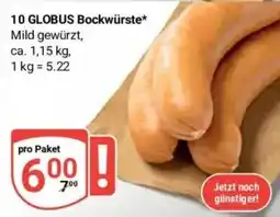 Globus Baumarkt GLOBUS Bockwürste Angebot