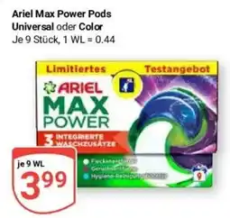 Globus Baumarkt Ariel Max Power Pods Angebot