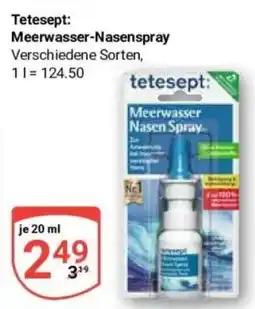 Globus Baumarkt Tetesept Meerwasser-Nasenspray Angebot