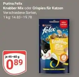 Globus Baumarkt Purina Felix Knabber Mix Angebot