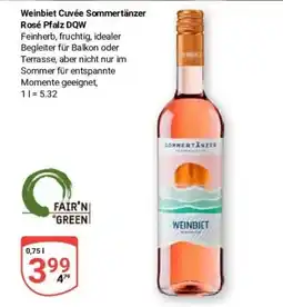 Globus Baumarkt Weinbiet Cuvée Sommertänzer Rosé Pflaz DQW Angebot