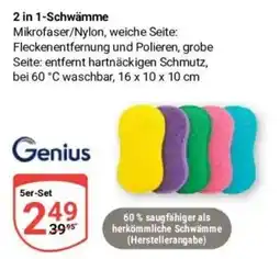 Globus Baumarkt 2 in 1-Schwämme Genius Angebot