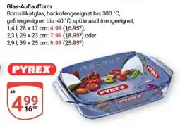 Globus Baumarkt Glas-Auflaufform PYREX Angebot