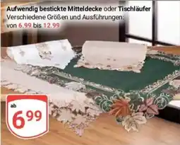 Globus Baumarkt Aufwendig bestickte Mitteldecke oder Tischläufer Angebot