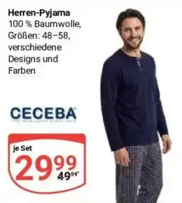Globus Baumarkt Herren-Pyjama CECEBA Angebot