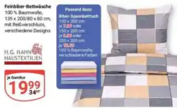 Globus Baumarkt Feinbiber-Bettwäsche H.G. HAHN Angebot