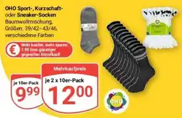 Globus Baumarkt OHO Sport-, Kurzschaf- oder Sneaker-Socken Angebot