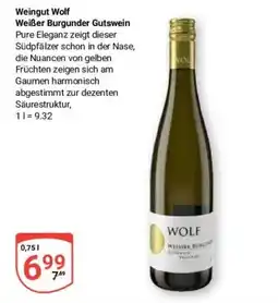 Globus Baumarkt Weingut Wolf Weißer Burgunder Gutswein Angebot